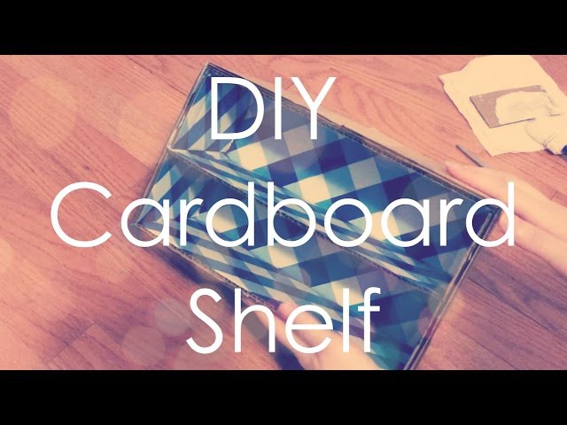 DIY Cardboard Shelf
