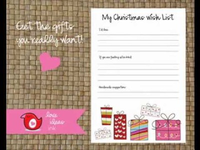 DIY Christmas wish list ideas