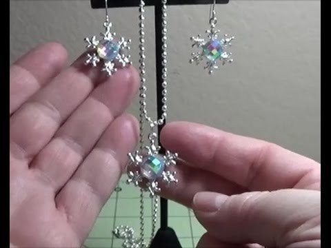 DIY~Easy, Inexpensive & Beautiful Snowflake Earrings and Pendant!