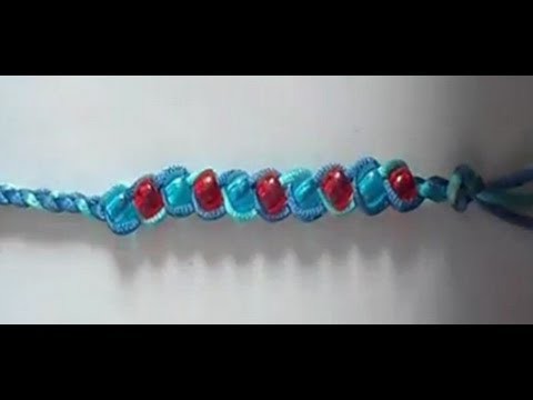 DIY : How to make a Beaded Braided  Bracelet