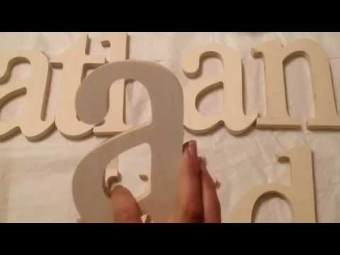 DIY nursery decor Baby Name In Wood Letter