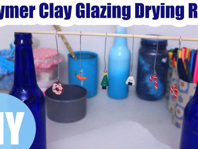 DIY Polymer Clay Glaze Drying Rack ❤ How I Glaze & Dry Charms ❤ Polymer Clay Crafting Tools