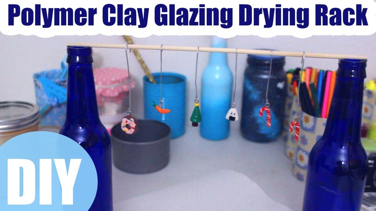 DIY Polymer Clay Glaze Drying Rack ❤ How I Glaze & Dry Charms ❤ Polymer Clay Crafting Tools
