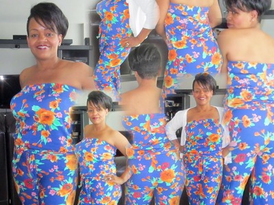 DIY strapless jumpsuit