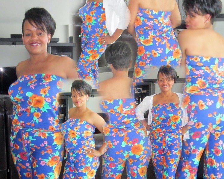 DIY strapless jumpsuit