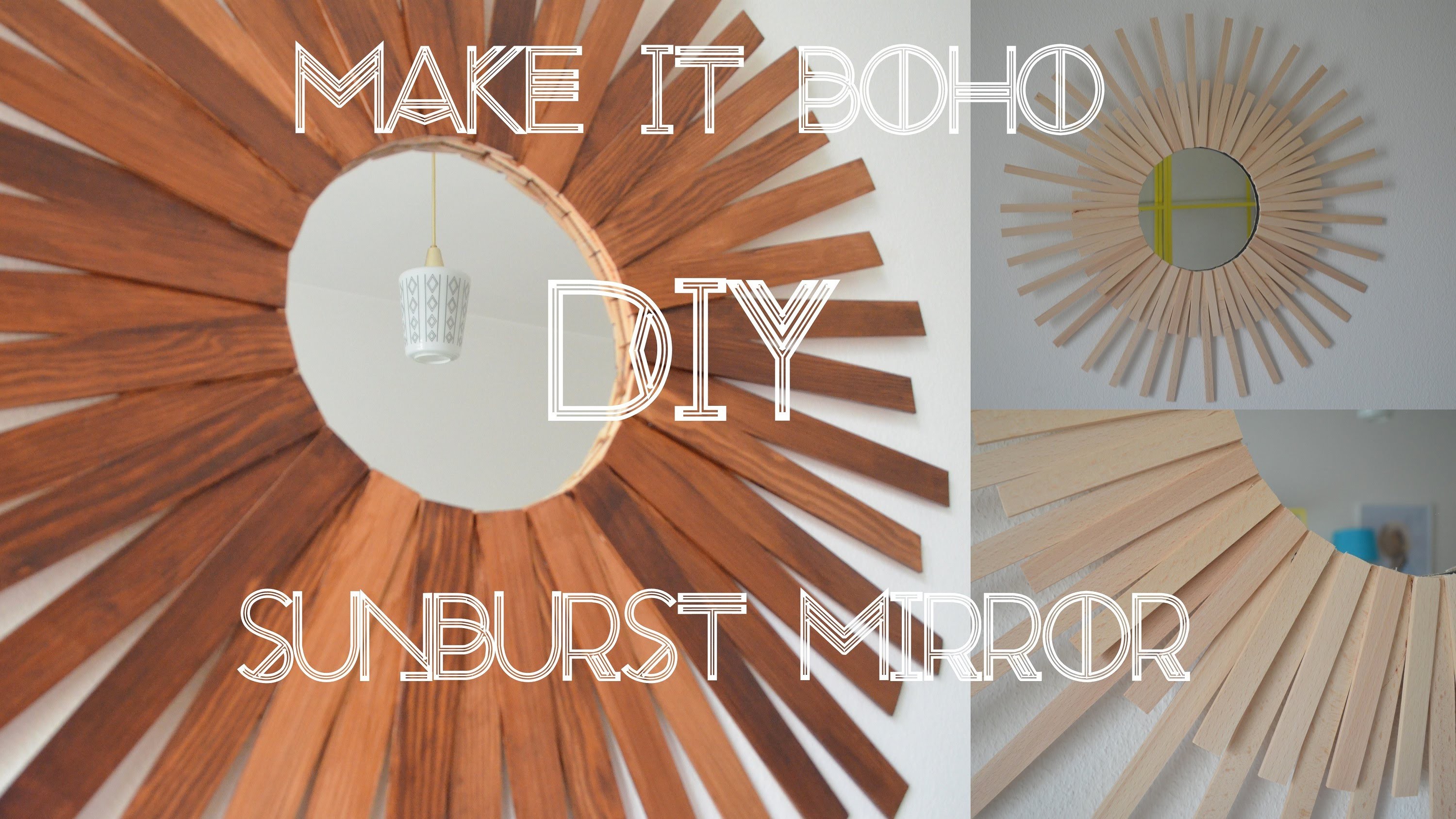 DIY Sunburst Mirror Sonnenspiegel - MAKE IT BOHO