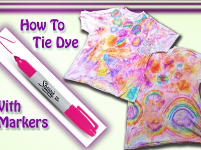 DIY Tie Dye T-shirt With Sharpie Markers