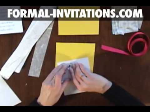 Diy wedding invitations with belly bands