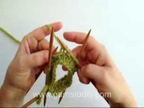 DROPS Knitting Tutorial: How tO Knit a spiral pattern