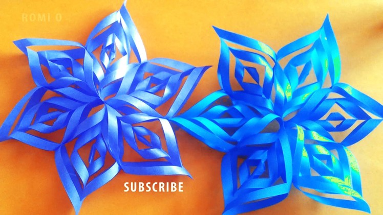 입체꽃접기, 눈꽃접기, snow flower origami, snowflake diy,