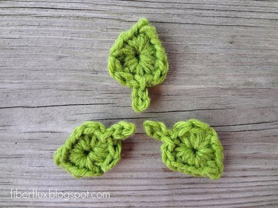 Episode 55: How to Crochet a One Round Leaf with a Stem