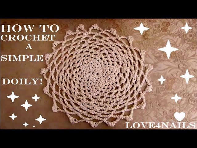 How To Crochet a Simple Classic Doily