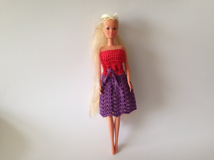 How to crochet barbie dress motif 1