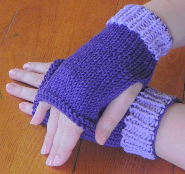 How to Knit Lesson Two - Fingerless Mittens