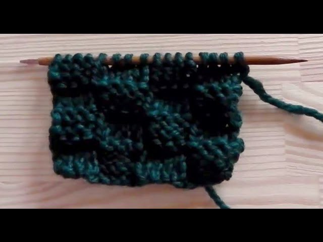 How to knit the basket weave pattern