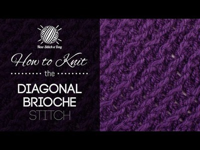 How to Knit the Diagonal Brioche Stitch