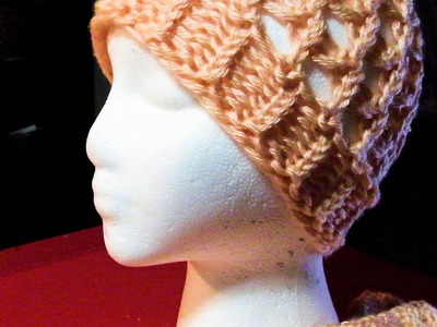 How to Loom Knit a Netted Hat