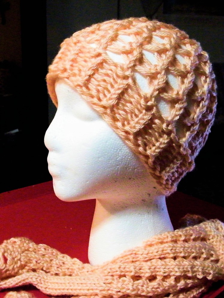 How to Loom Knit a Netted Hat