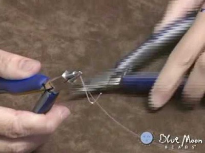 How to make a Wrapped Loop - Blue Moon Beads - Beading. Jewelry Making Video Tutorial