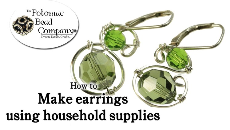 How to Make Earrings Using Household Supplies