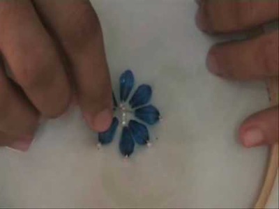 How to sew bead flower