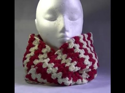 Infinity Scarf Crochet Tutorial -Granny on the Straight - Variation 2