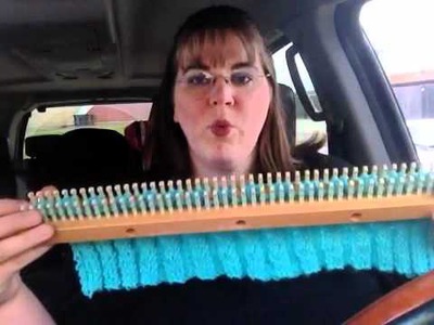 Loom Vlog on Triple Knit Stitch and Baby Blankets on All-n-One