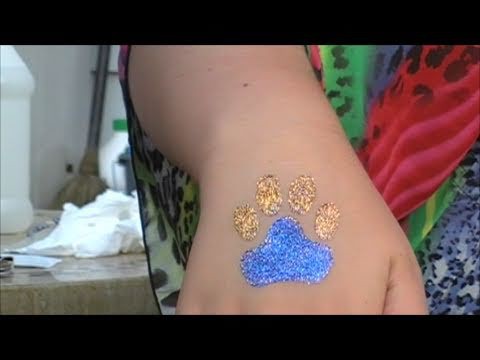 OMG it's a GLITTER tattoo tutorial!