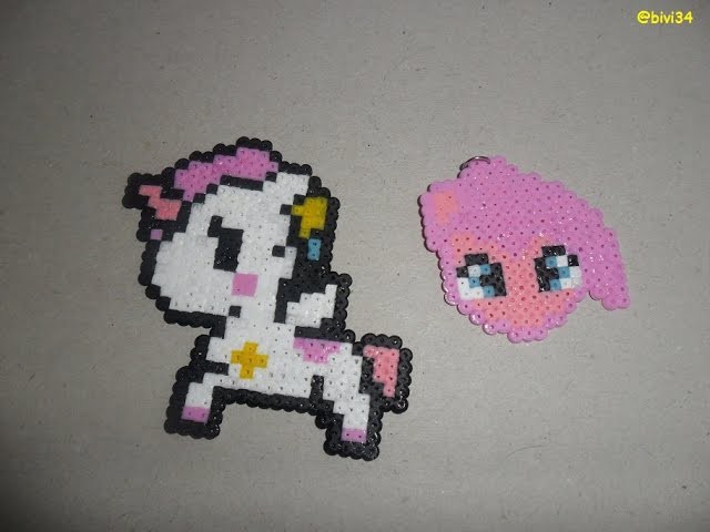 Pinkie Pie y caballito hama beads mini