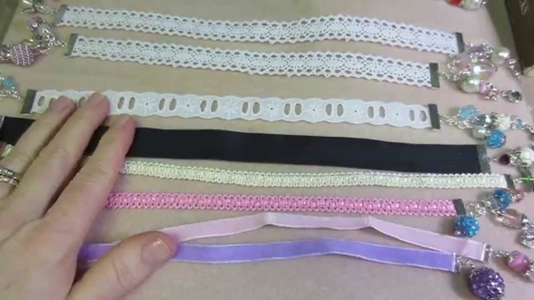 Ribbon Bookmarks with Bead Dangles