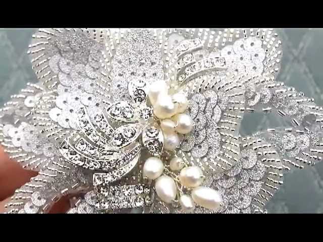 Vintage Beaded Hair Flower by Hair Comes the Bride