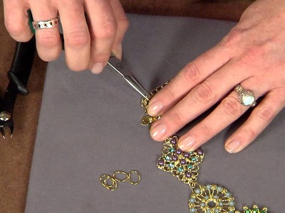 1909-1 Beads, Baubles & Jewels host Katie Hacker links filigree pendants to make beautiful necklaces