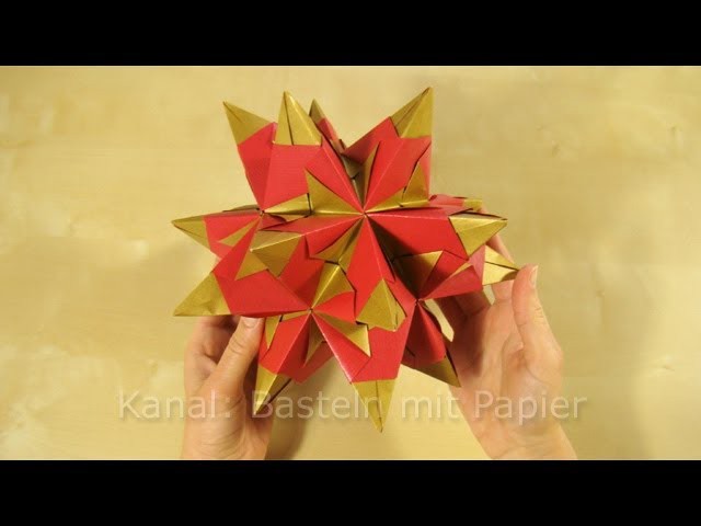 Bascetta Stern: Anleitung für Origami Stern