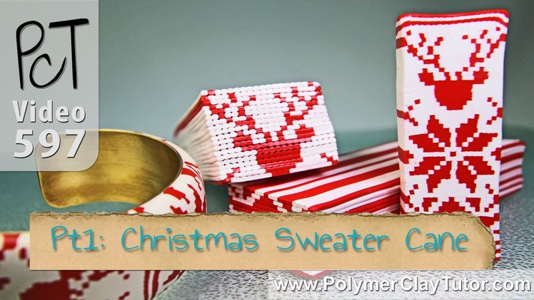 Christmas Sweater Cane Polymer Clay Tutorial (Intro)