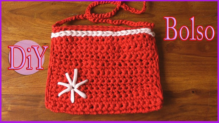 Cómo hacer un Bolso de trapillo (con crochet) - Manualidades para todos