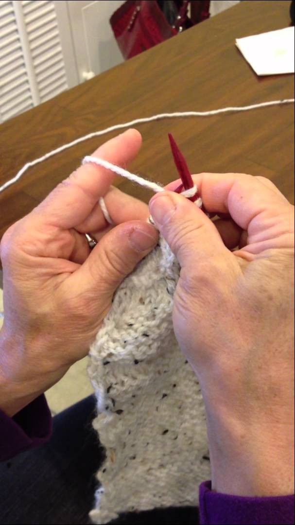 Continental Combined Knitting Purl Stitch fast and easy