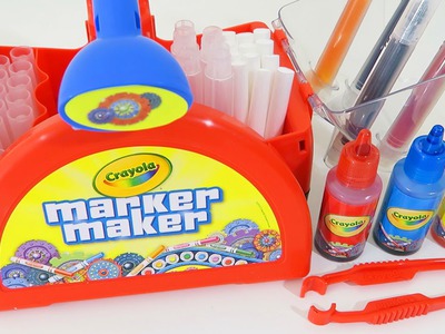 Crayola Marker Maker + WHACKY TIPS Play Kit | Easy DIY Make Your Own Color Markers!