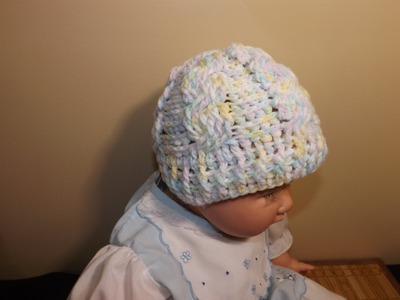 Crochet Cable Baby Hat