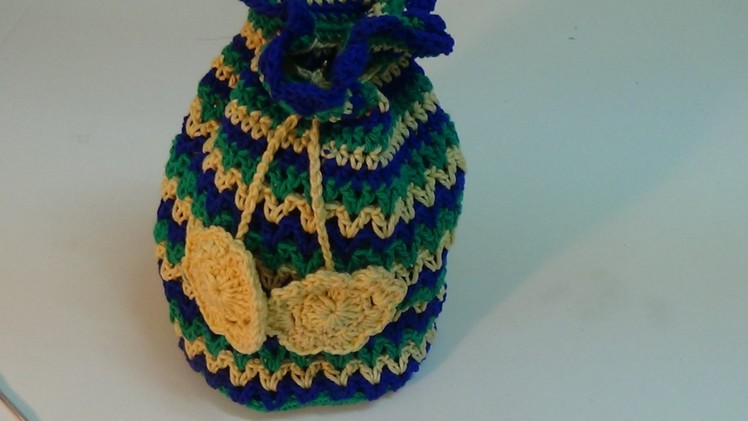 Crochet mini pouch-3