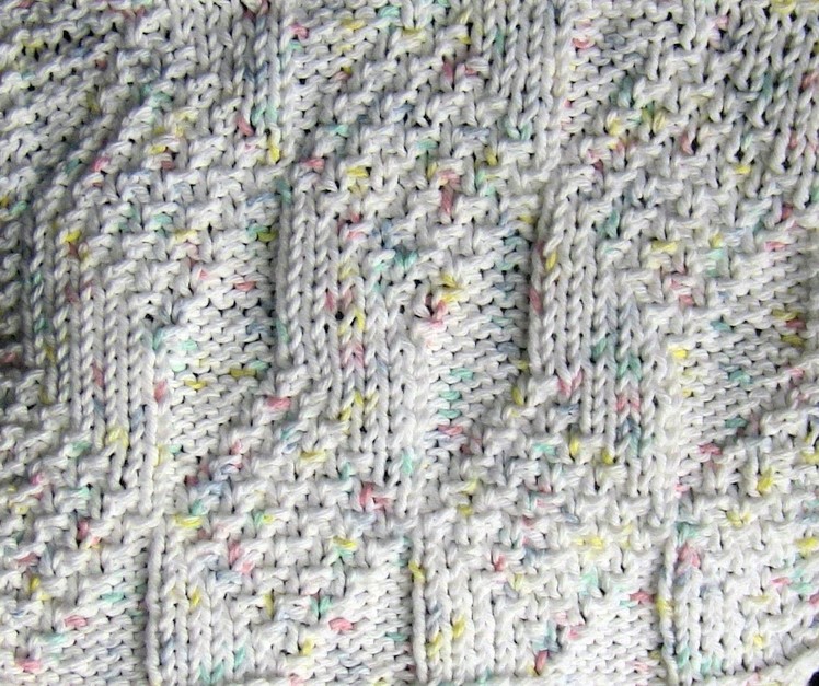 Diamond and Lozenge Dishcloth Knit Along  Part Four