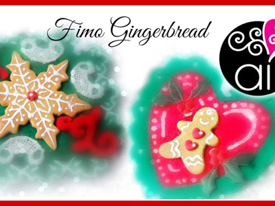DIY Christmas Gingerbread | Biscotti di Natale allo Zenzero | Polymer Clay Tutorial