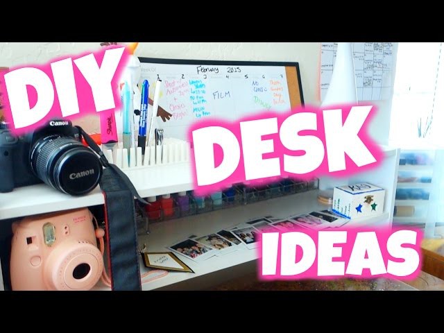DIY Desk Decor & Organization Ideas: College Desk Tour 2015!