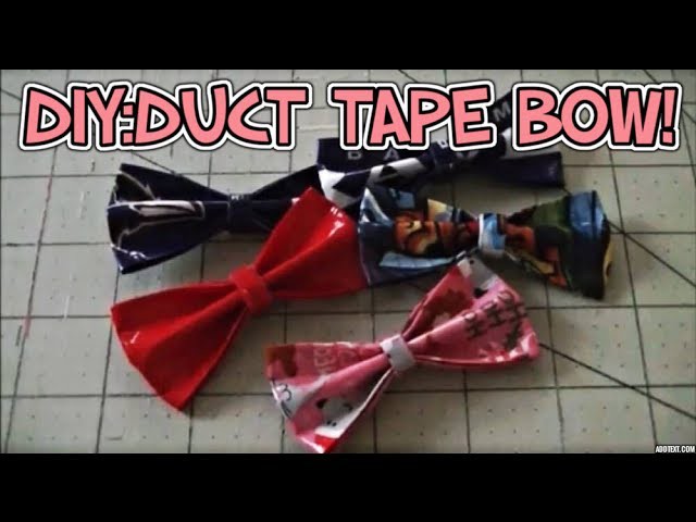 DIY:Duct Tape Bow Tutorial! 