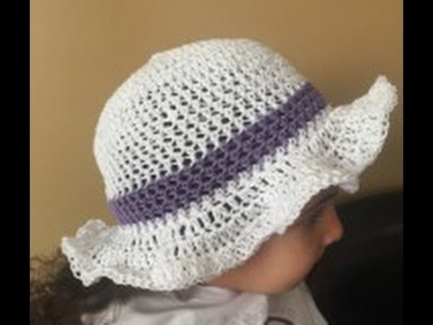 DIY how to crochet an Easter or spring hat