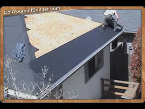 DIY- How To Roof A House- Section 3 of 6 Installing Felt Paper.