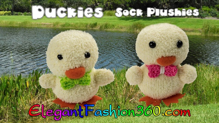 DIY Kawaii Ducky.Chick Sock Plushie.Sock Stuffed Animal.Easter - How to by Elegant Fashion 360
