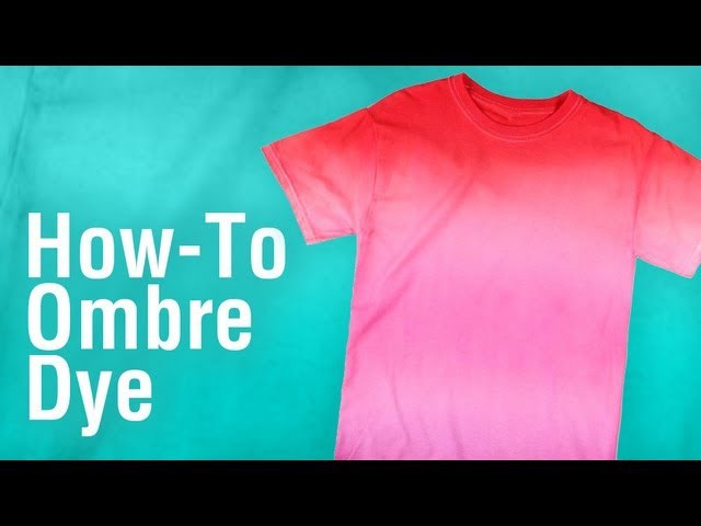 DIY Ombre Tie-Dye Technique using Tulip One-Step Dye!