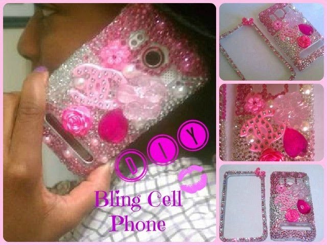 DIY ♥ Pink Bling Cell Phone Case (Super Easy)