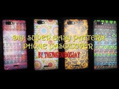 DIY: Super Easy Pattern Phone Case.Cover Tutorial