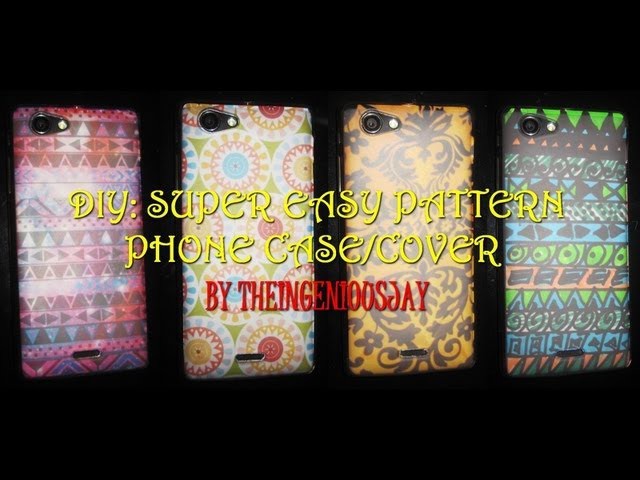 DIY: Super Easy Pattern Phone Case.Cover Tutorial